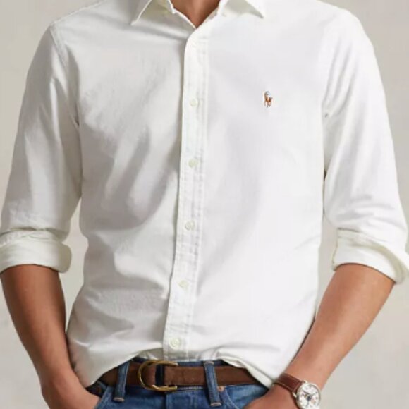 Polo Ralph Lauren Men's Classic Fit Long Sleeve Oxford Shirt - Picture 6 of 6